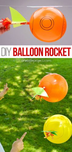 Balloon Rocket | Rocket Balloons Experiment for Kids Toilet Roll Rocket, Rocket Stem Project, Rocket Art For Kids, Balloon Rockets For Kids, Ballon Rocket, Diy Rocket For Kids, Balloon Crafts For Kids, Diy Bottle Rocket, Diy Rockets