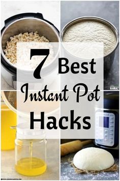 the 7 best instant pot hacks for cooking in an instant pot, including rice and flour