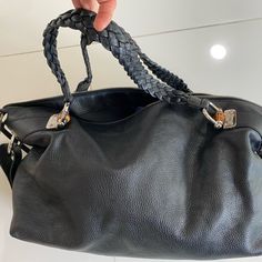 This Is Spectacular Bag That I Bought A Few Years Ago And Almost Never Used Is As New Completely Super Elegant Great Piece To Have Black Gucci Top Handle Satchel, Elegant Black Gucci Satchel, Gucci Black Satchel For Everyday Use, Gucci Black Shoulder Bag With Handles, Gucci Black Leather Satchel, Designer Gucci Black Satchel, Black Gucci Leather Satchel, Black Leather Gucci Satchel, Black Gucci Designer Satchel