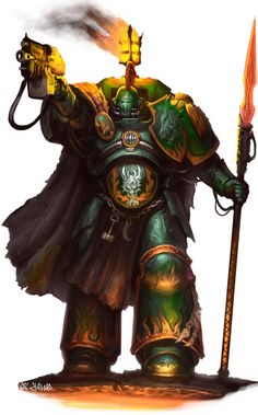 Warhammer 40k Salamanders Art, Space Marine Cosplay