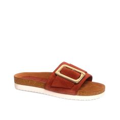 her by Anthony VEER-Clare Slide Sandal - Women's Finish off a casual summery look with the Clare slide sandal from her by Anthony Veer. This leather pair sports a classic look made to match fave fits with ease. Everyday Sandals, Neutral Heels, Ginger Women, Timberland Style, Suede Slides, Soft Suede, Easy Wear, Slide Sandals, Italian Leather