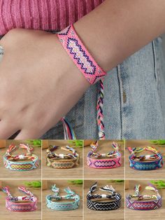 1pc Colorful Bohemian Style Braided Bracelet, Suitable For Women And Couples Everyday Wear Multicolor Fashionable   Textile     Women Fashion Jewelry, size features are:Bust: ,Length: ,Sleeve Length: Bohemian Adjustable Friendship Bracelets For Summer, Bohemian Braided Bracelets For Summer, Bohemian Multicolor Bracelets For Summer, Colorful Festival Bracelets, Colorful Bohemian Bracelets For Summer, Pink Friendship Bracelets With Colorful Beads For Festival, Bohemian Pink Beaded Bracelets For Vacation, Summer Festival Braided Bracelets With Colorful Beads, Multicolor Bohemian Braided Bracelets For Summer