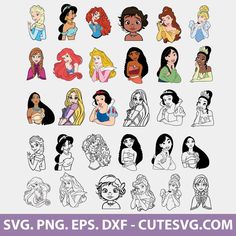 disney princesses svg files