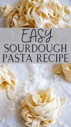 the pasta is ready to be cooked and put in the oven for an easy soupdough recipe