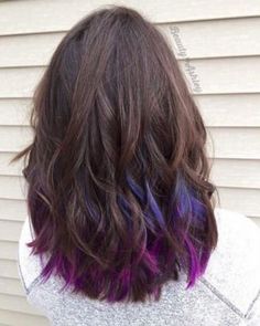 Hair Color Ideas For Brunettes Short, Corporate Offices, Peekaboo Hair, Color Balayage, Hot Hair Colors, Instagram Feeds, Blue Highlights