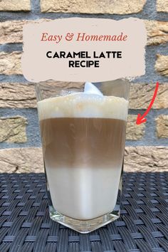 an easy and homemade caramel latte recipe