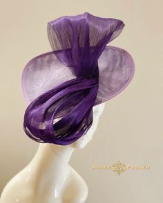 Aimee Fuller Kentucky Derby Hat Heather Lavender Fascinator - Etsy Zambia Fitted Purple Hat With Short Brim, Adjustable Purple Top Hat With Curved Brim, Purple Curved Brim Mini Hat For Kentucky Derby, Purple Short Brim Hat For Royal Ascot, Purple Hat With Short Brim For Royal Ascot, Purple Top Hat For Royal Ascot, Purple Hats For Royal Ascot Races, Purple Mini Hat With Curved Brim For Kentucky Derby, Fitted Purple Hat For Kentucky Derby