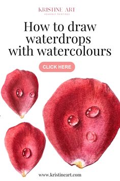 how to draw waterdrops with watercolors in photoshopped, click here