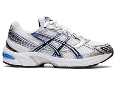 Women's GEL-1130 | White/Periwinkle Blue | Sportstyle | ASICS Asics Gel 1130, White Periwinkle, Extra Wide Shoes, Shoes Asics, Wrestling Shoes, Asics Sneakers, Volleyball Shoes