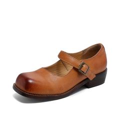 Classic Elegant Styles for Spring, Summer and Antumn. Perfect match with all kinds of clothes. Ankle-buckle fastening, square toe, block heel. Color: Brown/CoffeeMaterial: Cow LeatherLining: PigskinInsole: Cow Leather (Unmovable）Sole: RubberHeels: 3.5 cm/1.38"Fit: Medium to Wide, Runs Normal.Origin: Made in China Production Time: About 5-7 days (Any exceptional case will email you, Please pay attention to your email left) Shipping Time: Free Shipping To most locations, delivery time is approxima Leather Mary Jane Shoes, Classic Elegant Style, Office Shoes, Brown Coffee, Elegant Styles, Mary Jane Pumps, Kinds Of Clothes, Leather Mary Janes, Jane Shoes