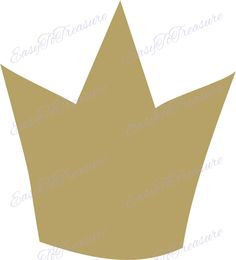 a golden crown cut out from paper