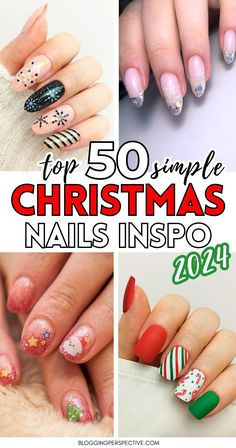 Festive Manicure, Christmas Manicure, Red Christmas Nails, Festive Nail Art, Christmas Nails Easy, Cute Christmas Nails, Nail Fashion