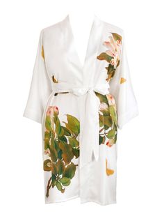 KIM + ONO Plus Size Peony & Butterfly Short Kimono Robe – KIM+ONO Short Kimono Robe, Womens Bathrobes, Old Shanghai, Plus Size Robes, Plus Size Kimono, Short Kimono, Womens Kimono, Print Kimonos, Long Kimono