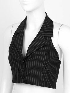 Womens Stripes Work Suit Vest Sleeveless Waistcoat Coat     Color:White,Black,Navy Blue Material: Polyester Size: S-L Condition: New with top quality Specifications: Women Size (Clothes) height(CM) Weight(KG) Asian S=US XXS 150-155 45-50 Asian M=US XS 155-160 50-55 Asian L=US S 160-165 55-60 Asian XL=US M 165-170 60-65 Asian 2XL=US L 170-175 65-70       Men Size (Clothes) height(CM) Weight(KG) Asian S=US XXS 165 <50 Asian M=US XS 170 <60 Asian L=US S 175 60-70 Asian XL=US M 180 70-80 Asian 2XL=U Cropped Suit Vest Outfit, Suit In Women, Halter Waistcoat Outfit, Woman’s Vest, Halter Neck Waistcoat, Fabric Accessories Fashion, Sleeveless Button Up, Vest Looks Women Style, Striped Vest Outfit