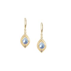 A pair of moonstone drops are framed within a tiered gold setting adorned with sapphires and diamonds. Our unique, hand engraved details add light and depth to the design. 18k Yellow Gold 3.38 ct moonstone Diamonds 18k Yellow Gold Ear Wire Satin Finish Style ge507-19-6045 Luxury Moonstone Jewelry For Formal Occasions, Elegant Yellow Gold Jewelry With Moonstone, Formal Yellow Gold Moonstone Jewelry, Elegant Formal Moonstone Jewelry, Elegant Moonstone Earrings For Formal Occasions, Elegant Yellow Gold Moonstone Jewelry, Formal Moonstone Drop Earrings, Formal Moonstone Jewelry With Rose Cut Diamonds, Elegant Jewelry With Rose Cut Diamonds And Sapphire