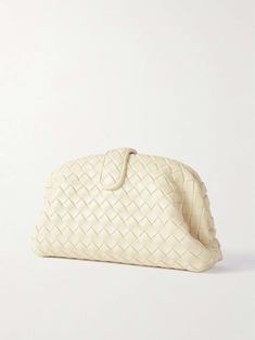 BOTTEGA VENETA Lauren 1980 Teen small intrecciato leather clutch Brown Clutch, Lauren Hutton, Bottega Veneta Bags, Bottega Veneta Intrecciato, Small Clutch, Fine Watches, Ski Wear, Soft Suede, Leather Clutch