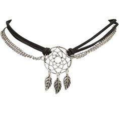 Wet Seal Dreamcatcher Chain & Faux Suede Choker ($9.90) ❤ liked on Polyvore featuring jewelry, necklaces, accessories, chokers, colares, black, chain collar necklace, choker necklace, charm necklace and black choker Bandana Choker, Black Chain Necklace, Black Pendant Necklace, Black Choker Necklace, Black Choker, Black Pendant, Charm Pendant Necklace, Chain Choker Necklace