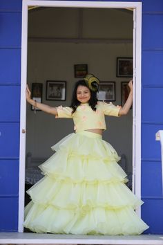 Kids Lehanga Design, Exclusive Saree Blouse Designs, Pattu Langa, Baby Fancy Dress, Big Girl Dresses, Net Skirt