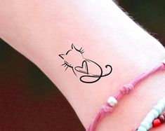 Matching Friend Tattoos, Body Tattoo Design, Heart Temporary Tattoos, Dog Paw Tattoo, Paw Tattoo, Birth Flower Tattoos