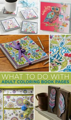 what to do with an adult coloring book pages by the crafter's workshop