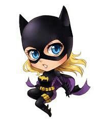 a cartoon catwoman flying through the air with her eyes wide open and yellow hair