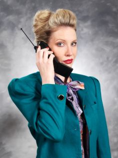 The collar, shoulders and hair is how Miss Miller's character are pictured in my head. The colours also are gaudy, which I would like to have present in our game. Woman On Phone, Suit Pin, Bow Shirts, Power Dressing, Drew Barrymore, On Phone