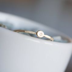 This Initial ring is a beautiful piece to add to your stacking set. It is made with a skinny but sturdy band and a hammered piece of gold on which I stamped the initial. The hammered ring surface also makes this ring even more shiny and beautiful. The ring is 0,8-0,9 mm thick and looks very dainty on the finger. It's made of solid 9K gold. If you want it to be 14K, contact me for the price quote. Customization I can use lower case or upper case letters. Just let me know the details in the messag Dainty 14k Gold Stackable Initial Ring, Simple Stackable Initial Ring, Simple Stackable Initial Ring For Everyday, Simple 14k Gold Midi Rings, Simple Gold Stackable Initial Ring, Simple Hammered 14k Gold Rings, Tiny Dainty 14k Gold Initial Ring, Delicate Stackable 14k Gold Initial Ring, Dainty Tiny Initial Ring In 14k Gold