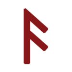 the letter f is shown in red