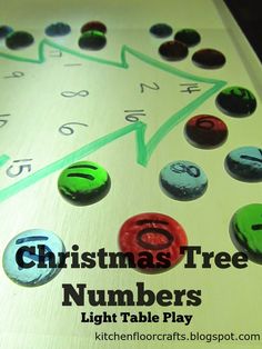 the christmas tree numbers light table play game