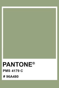 pantone's green paint is shown in the shape of a square