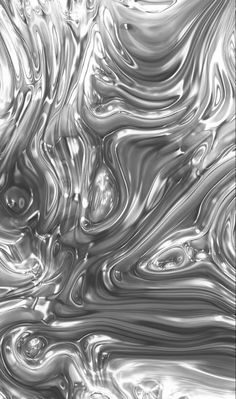 an abstract silver background with waves and swirls in the center, as well as black and white colors