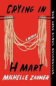 the cover of crying in by h martt and michael zumer, with red background