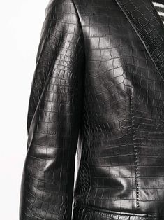 BLACK CROCODILE Italian handmade Men genuine textured leather slim fit BLAZER Fitted Leather Jacket With Leather Lining For Business, Fitted Leather Jacket For Business, Luxury Leather Jacket For Formal Occasions, Masculine Styled Fitted Leather Jacket For Work, Masculine Fitted Leather Jacket, Luxury Fitted Leather Jacket With Crocodile Pattern, Fitted Luxury Leather Jacket With Crocodile Pattern, Designer Fitted Leather Jacket, Luxury Fitted Leather Blazer