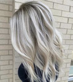 Ice Blonde Hair Balayage, Icy Blonde Hair Highlights, Blonde Hair Balayage, Blonde Hair Highlights, Icy Blonde Balayage, Gray Blending, Ice Blonde Hair, Icy Blonde Hair, Ice Blonde