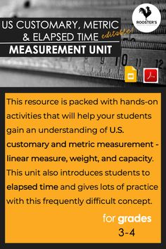 a poster with the text us customs and measurement unit