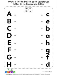 an upper and lowercase letter worksheet