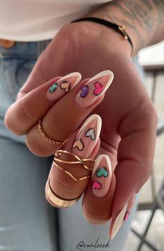 Short Almond Shaped Nails, روتين العناية بالبشرة, Dope Nails, Valentines Nails, Long Acrylic Nails, Cute Acrylic Nails