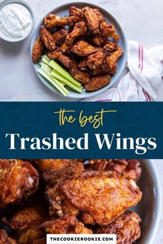 the best baked wings recipe is shown in this image