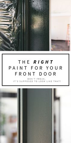 the right paint for your front door