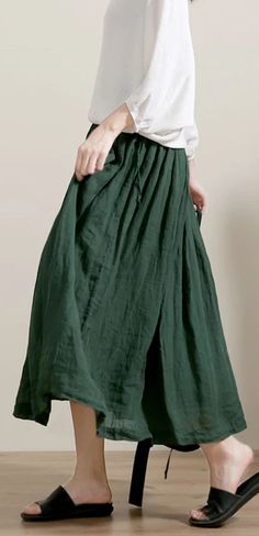 Women's Skirts Summer Linen Skirt