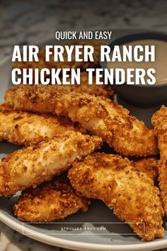 Air Fryer Ranch Chicken Tenders Recipe Easy Air Fryer Chicken Tenderloins, Easy Chicken Tender Recipes Air Fryer, Air Fryer Chicken Tenders Healthy, Air Fryer Ranch Chicken, Ranch Chicken Tenders, Healthy Chicken Tender Recipes Air Fryer, Homemade Chicken Tenders Air Fryer, Panko Chicken Tenders Air Fryer, Healthy Chicken Tenders