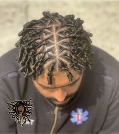 Triangle Locs, Triangle Part Locs, Triangle Parts, Cornrow Braids Men, Loc Ideas, Long Locs, Dread Styles, Braids Men