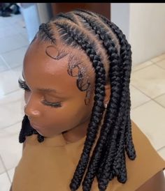 Pretty Hair Styles Braids, Short Stitch Braids, Easy Hair Styles Braids, Braids With Knots, Short Braids Ideas, Short Braided Hairstyles For Black Women, Box Hairstyles, Latest Braids Hairstyles, Short Braids Hairstyles