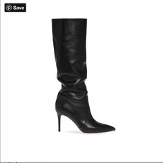 Gianvito Rossi Leather Knee-High Boots. Pointed Toes. Stiletto Heels. Shaft: 15.5 Heels: 3.5 Calf Circumference: 15 Shoe Size: Italian Size 40 Runs Small. Gianvito Rossi Boots Size 40 Is Equivalent To 8,5us Based On Personal Fitting, That Is Reason Listed Under 8,5. From Pet/Smoke Free . Gently Pre-Owned Excellent Condition. To Increase Longevity Of These Beautiful Timeless Boots, I Added Brand New Bottom Soles $75. *Purchase Via Buy Now Only, No Offers. Retail $1940. Elegant 4-inch Heel Boots For Work, Calf Leather Heeled Boots For Evening, Sleek Calf Leather Heeled Boots For Evening, Sleek Evening Boots With Leather Lining, Calf Leather Heels With Sculpted Heel For Night Out, Elegant Boots With 4-inch Heel For Night Out, Elegant Heeled Boots With 4-inch Heel For Night Out, Elegant High Heel Boots With Reinforced Heel, Classic Calf Leather Heels For Night Out