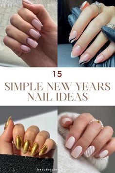 Simple New Years Nails Perfect Manicure, Bright Nails