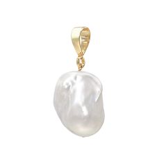 ~ Beautiful large white baroque freshwater pearl pendant with a gold vermeil bail ( 14K gold plated sterling silver ) or sterling silver. ~ These stunning pearls are the same used for the earrings in all of Jean Joaillerie's collections and range from 3/4 of an inch to an inch. The extra-large size is the same pearls used for the runway size earrings and are enormous ( averaging 1.5 inches long, 1/2-3/4 of an inch wide ) ~ The bail ( including the jump ring ) is 1/2 inch / 12.5 cm so this makes Pearl Lariat Necklace, Freshwater Pearl Drop Earrings, Traditional Diamond, Pendant Bails, Baroque Pearl Earrings, Gold Statement Necklace, White Freshwater Pearl, Diamond Charm, Pearl Pendant Necklace