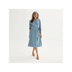 You'll love the chic style of this Y-Neck Maxi Shirtdress from Croft & Barrow.Click on this WOMEN'S GUIDE to find the perfect fit and more! You'll love the chic style of this Y-Neck Maxi Shirtdress from Croft & Barrow.Click on this WOMEN'S GUIDE to find the perfect fit and more! FEATURES V-neck Long sleeves Elastic cuffs 3 pockets Side-tie sash UnlinedFIT & SIZING Classic fit 46 1/2-in. length from shoulder to hem Maxi length hits at the ankleFABRIC & CARE Polyester Machine wash Imported Size: X Casual V-neck Shirt Dress For Fall, Blue Shirt Dress For Beach, Casual Solid Collared Midi Dress, Casual Solid Color Collared Midi Dress, Casual Collared Solid Color Midi Dress, Blue V-neck Shirt Dress For Day Out, Casual V-neck Relaxed Fit Shirt Dress, Relaxed-fit V-neck Shirt Dress For Daywear, Casual V-neck Shirt Dress For Spring