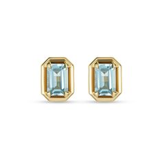 Birthstone Emerald Cut Bonbon Studs – STONE AND STRAND Elegant Gemstones With Bezel Setting For Formal Occasions, Elegant Bezel Set Gemstones For Formal Occasions, Elegant Formal Gemstones With Bezel Setting, Luxury Gemstones With Bezel Setting For Formal Occasions, Luxury Bezel Set Gemstones For Formal Occasions, Luxury Formal Gemstones With Bezel Setting, Luxury Polished Gemstones For Anniversary, Modern Octagon Jewelry With Bezel Setting, Luxury Yellow Gold Gemstones For Anniversary