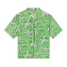 Will you be my frond? Unisex Sizing 100% Tencel™Make it a set with the matching swim trunks here. This shirt also comes in blue, available here. DETAILS Vintage print of repeating palm fronds (... or fireworks - which do you see?).🌴 🌴 🌴 Unique, curved camp collar with no notch. This single-piece collar lays flat against the body for a relaxed, summery look. 🌴 🌴 🌴Lapel loop and button closure.🌴 🌴 🌴 Arched open yolk over interior mesh for added ventilation. 🌴 🌴 🌴 Yolk secured with a si Green Hawaiian Camp Shirt With All Over Print, Green Palm Tree Print Top With Camp Collar, Green Printed Hawaiian Shirt For Beach Season, Green Camp Collar Top With Palm Tree Print, Printed Green Camp Shirt For Beach Season, Green Printed Camp Shirt For Beach Season, Green Tropical Palm Tree Print Tops, Green Palm Tree Print Camp Shirt For Beach, Green Hawaiian Shirt With Palm Tree Print For Vacation