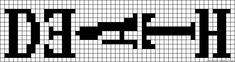 a black and white pattern with the word's name on it, which is written in